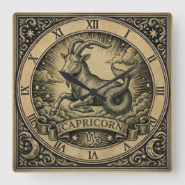 Stenbocken Vintage Zodiak Väggur