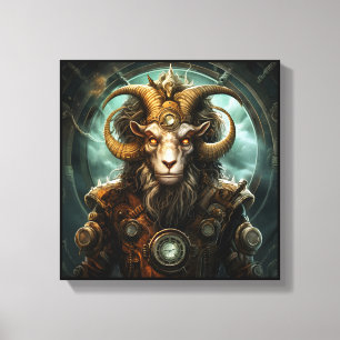 Stenbocken Zodiac Art Canvas