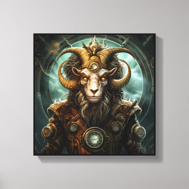 Stenbocken Zodiac Art Canvas (Framsida)