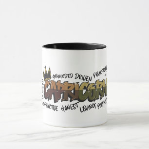 Stenbocken Zodiac Graffiti Mugg