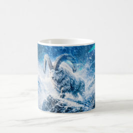 Stenbocken Zodiac som majestätisk bagge under Auro Kaffemugg