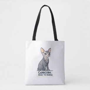 Stenbocken Zodiac Sphynx Katt Byggd Hustle Konst Tygkasse