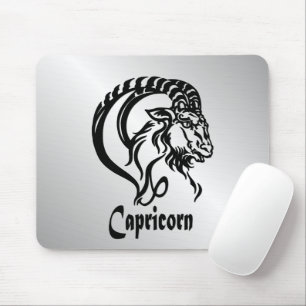 Stenbocken Zodiac-tecken och symbol Silver Musmatta