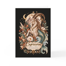 Stenbocken Zodiac Terrakotta Botanisk Astrologi