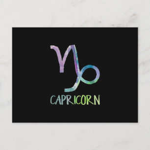 Stenbocken Zodiak Symbol Astrologi Sjöget Present Vykort