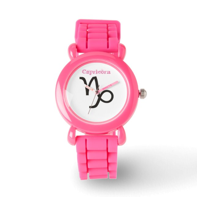 Stenbocken Zodiakens tecken. Barnklockor.. Armbandsur (Framsida)