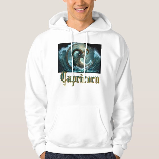 Stenbocken Zodiakens tecken Hoodie (Framsida)