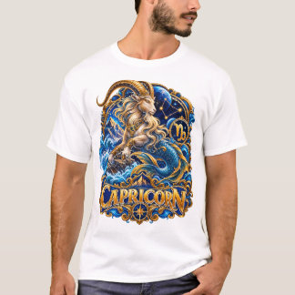 Stenbocken Zodiakus tecken Havsget Astrologi Horos T Shirt