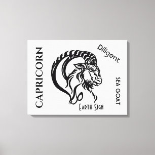 Stenbockens stjärntecken och symbol canvastryck