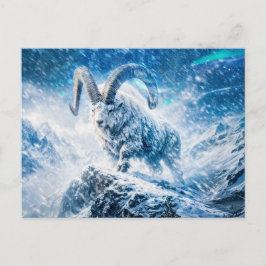 Stenbockens stjärntecken som majestätiskt får unde vykort