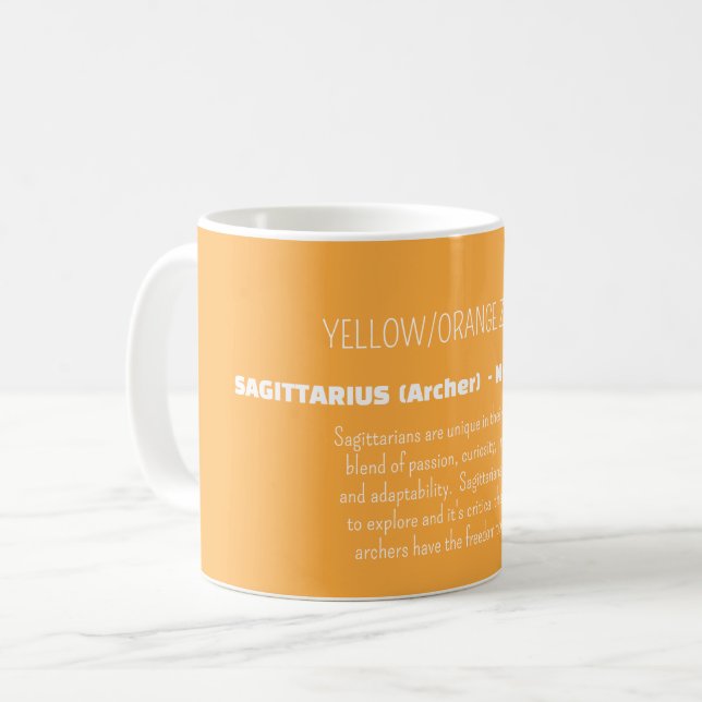 STENBOCKENS Zodiakstecken Personlighetsdrag Kaffemugg (Framsida vänster)
