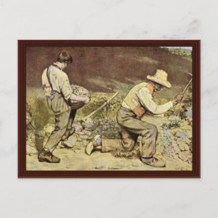 Stenbrytare efter Courbet Gustave Vykort
