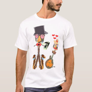 Stenchicken möter rulle för Herr sten n T-shirt