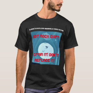 Stenchipen reparerar t-skjortan t shirt