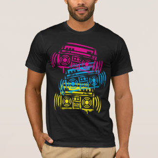 Stencied Boombox Tee Shirt