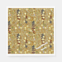 Stencil Art Abstract Sparkle Glitzy Birthday Party Pappersservett