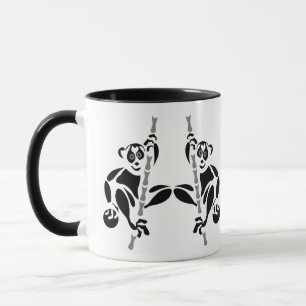 Stencil långsamt Loris klättring Mugg