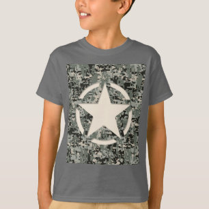 Stencil om digitalkamouflage tee