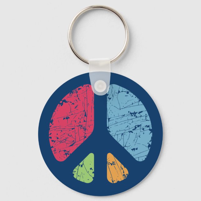 Stencil Peace Nyckelring (Framsida)