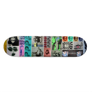 Stencilera förödelse skateboard bräda 21,5 cm