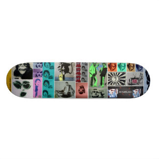 Stencilera förödelse skateboard bräda 21,5 cm