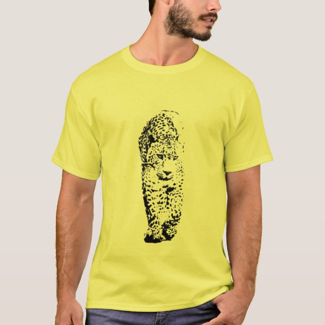 Stencilera leoparden tee shirt (Framsida)