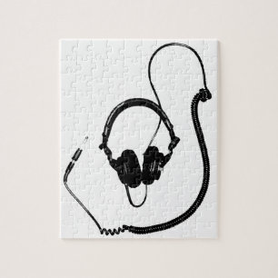 Stencilera stilDJ-hörlurar Pussel