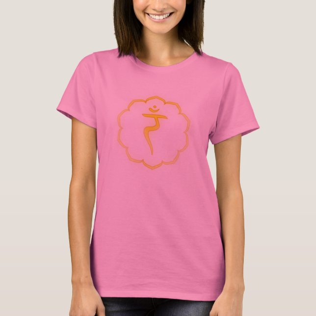 "Stencilerade" 3rd Chakra - Manipura T-shirt (Framsida)