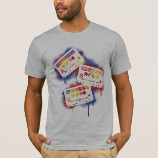 Stencilerade kassetter t-shirt
