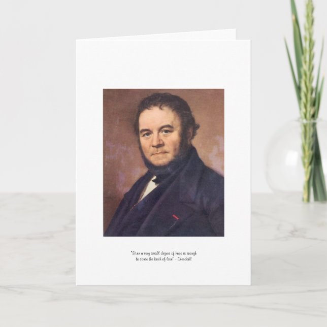 Stendahl "Födelsen Av Kärlek" Citattryckkort Kort (Framsida)