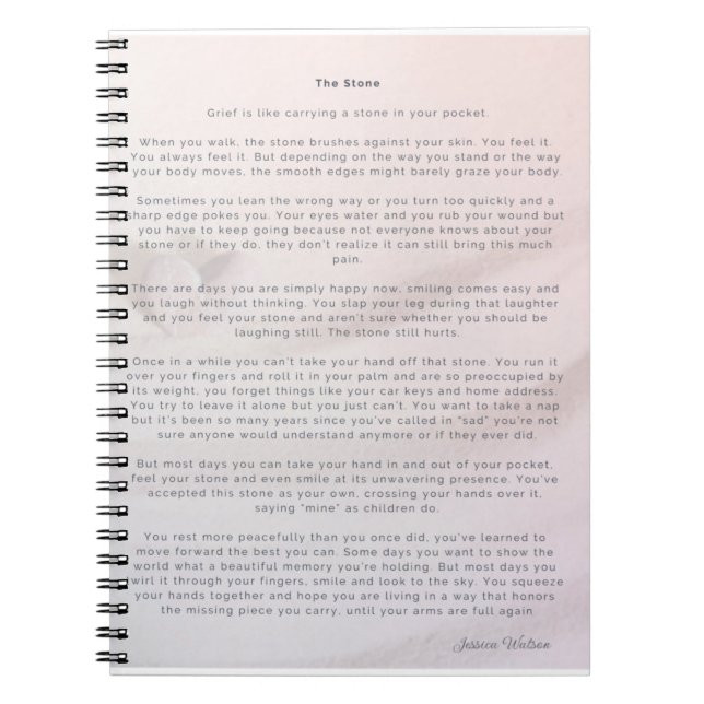 Stenen Anteckningsbok (Framsidan)