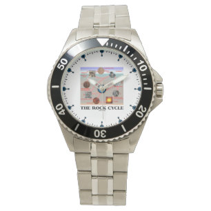 Stenen cyklar geologijordvetenskap armbandsur