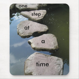 Stenen överbryggar motivational mousepad musmatta