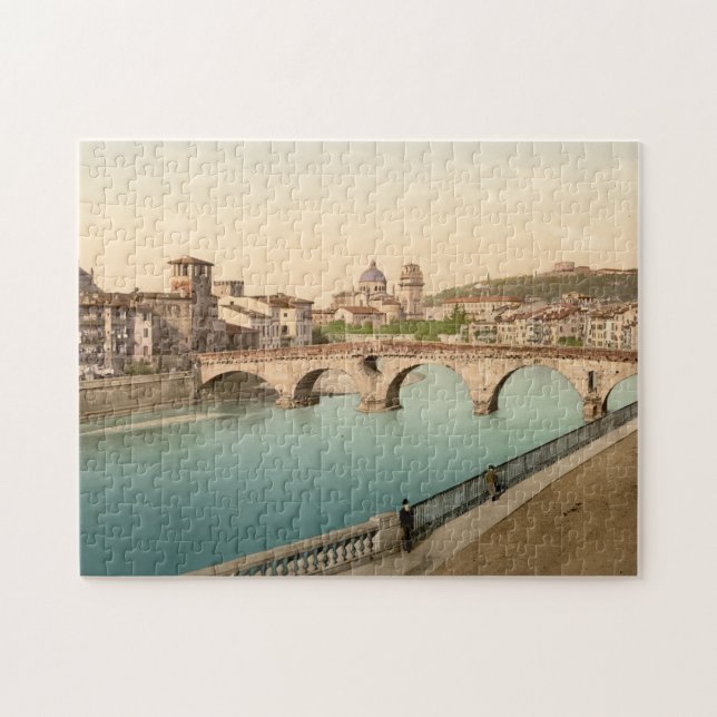 Stenen överbryggar och San Giorgio, Verona, Pussel (Horisontell)