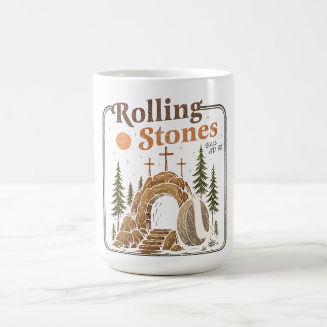 Stenen rullades bort från Påsk. Kaffemugg (Center)
