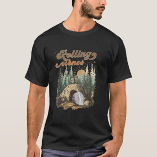 Stenen rullades bort och han är levande Retro Kris T Shirt
