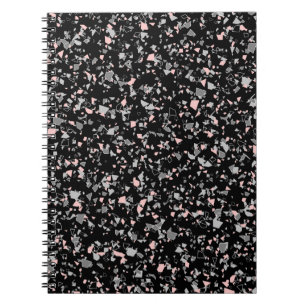 Stenformer i Marble chip som är texturerade i dela Anteckningsbok