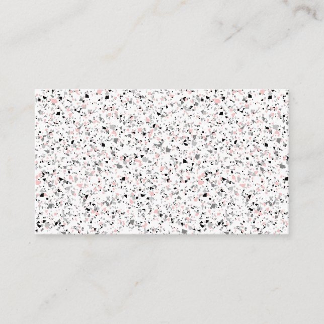 Stenformer i Marble chip som är texturerade i dela Visitkort (Framsida)