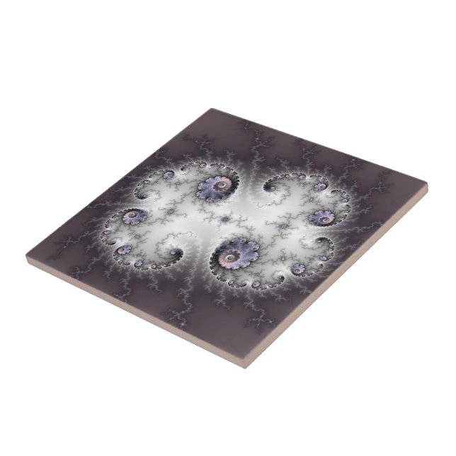 Stenförmyndare - Fractalkonst Kakelplatta (Sidan)