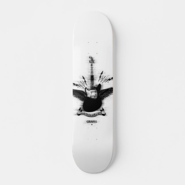 Stengitarr Skateboard Bräda 20,5 Cm (Framsida)
