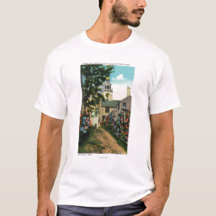 Stengränden beskådar av södra torn, och townen t-shirt