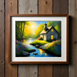 Stenhus vid floden 2 poster