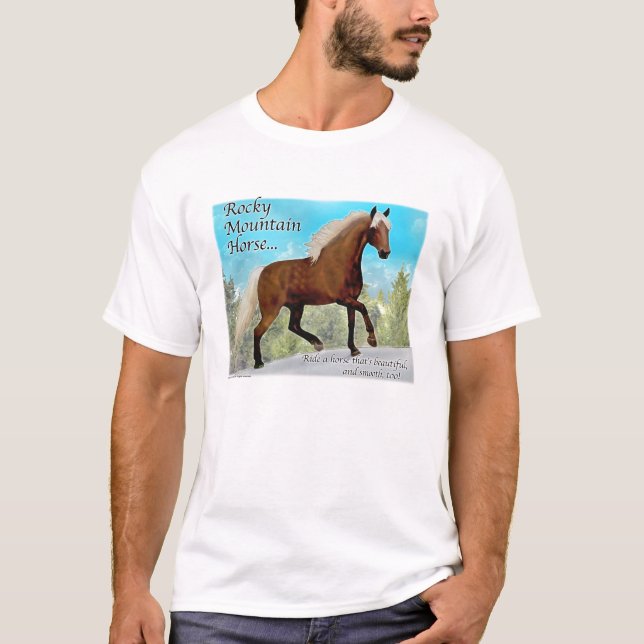 Stenig bergGaited häst T-shirt (Framsida)