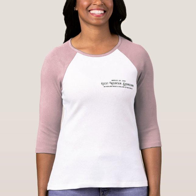 Stenig bergkraftmätning - logotypskjorta t shirt (Framsida)