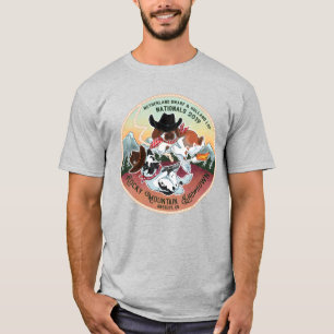 Stenig bergkraftmätning - logotypskjorta t shirt