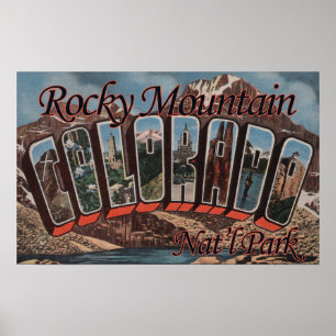 Stenig bergnationalpark, Colorado Poster