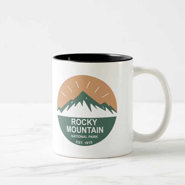 Stenig bergnationalpark Två-Tonad mugg (Höger)