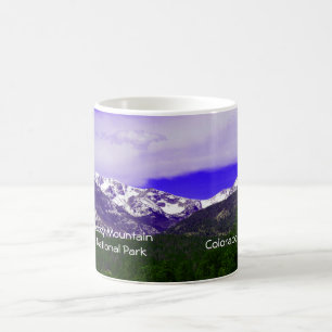 Stenig bergnationalparkmugg kaffemugg