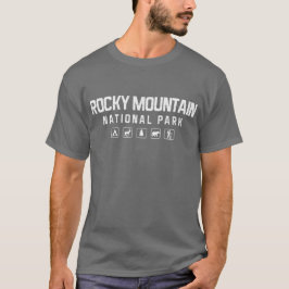 Stenig bergnationalparktshirt - mörk tee