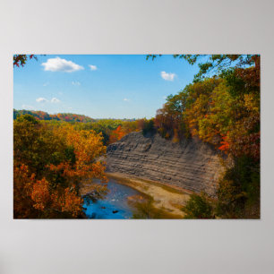 Stenig flod, Cleveland, Ohio Poster